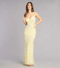 Irie Sequin Lace Mermaid Formal Dress