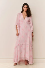 Brinley Floral Chiffon Maxi Dress