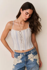 Bensen Cotton Lace-Up Bustier