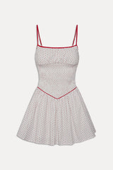 Coast Cotton Mini Dress - Red Dot