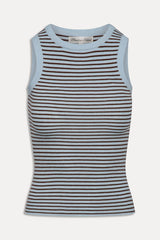 Cuddle Knit Tank Top - Montauk Stripe
