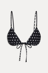 Elena Reversible Micro Bikini Top - Frost