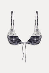 Elena Micro Cotton Bikini Top - Midnight Wishes