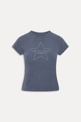 x JENNIE Eva Cotton Tee - Comet