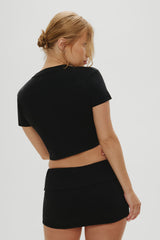 x Khy Briar Cloud Knit Skirt - Midnight Serenade