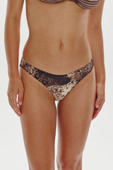 Catalina Reversible Bikini Bottom - Saddle Up