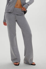Dawson Knit Fold Over Pants - Cloud Cover
