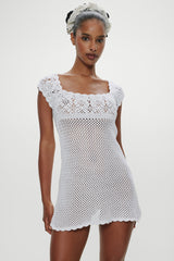 Eloise Crochet Mini Dress - Angel's Meadow