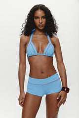 Kacey Cheeky Swim Shorts - Capri Sky