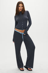 Leo Knit Button Up Cardigan - Stone