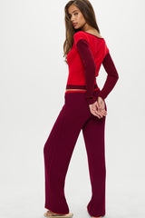 Lochlin Knit Pants - Pomegranate