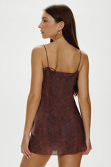 x Réalisation Par Luz Mini Slip Dress - Python