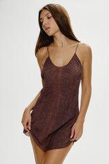 x Réalisation Par Luz Mini Slip Dress - Python