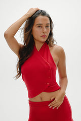 Ryder Knit Halter Top - Heartstrings