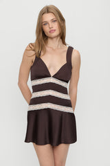 Sedona Satin Mini Dress - Gift Wrap