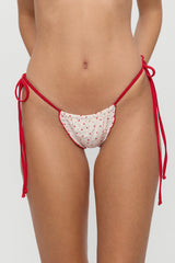 Tidal Micro String Bikini Bottom - Tiny Berry