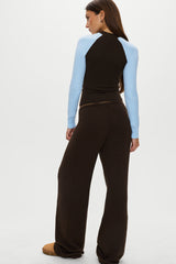 Wesley Knit Pants - Chocolate Brown