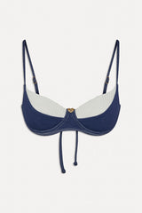 x BELLA HADID Jolene Underwire Bikini Top - Summer Denim
