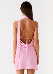 Keena Scarf Mini Dress - Pink