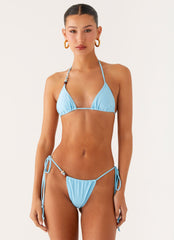 Liona Bead Bikini Bottoms - Turquoise