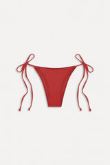 Mackenzie Cheeky String Bikini Bottom - Cherry