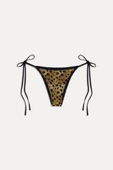 x Khy Mackenzie Skimpy Bikini Bottom - Lacey Leopard