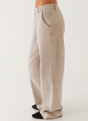 Milani Balloon Denim Jeans - Grey
