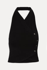 Ryder Knit Halter Top - Black