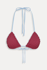 Tidal Polka Dot Bikini Top - Tuscany