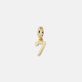 Gold Number Cluster Charm - 7