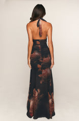 Midnight Silk Maxi Dress