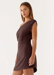 Mischa Mini Dress Chocolate Drizzle