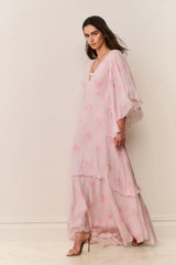 Brinley Floral Chiffon Maxi Dress