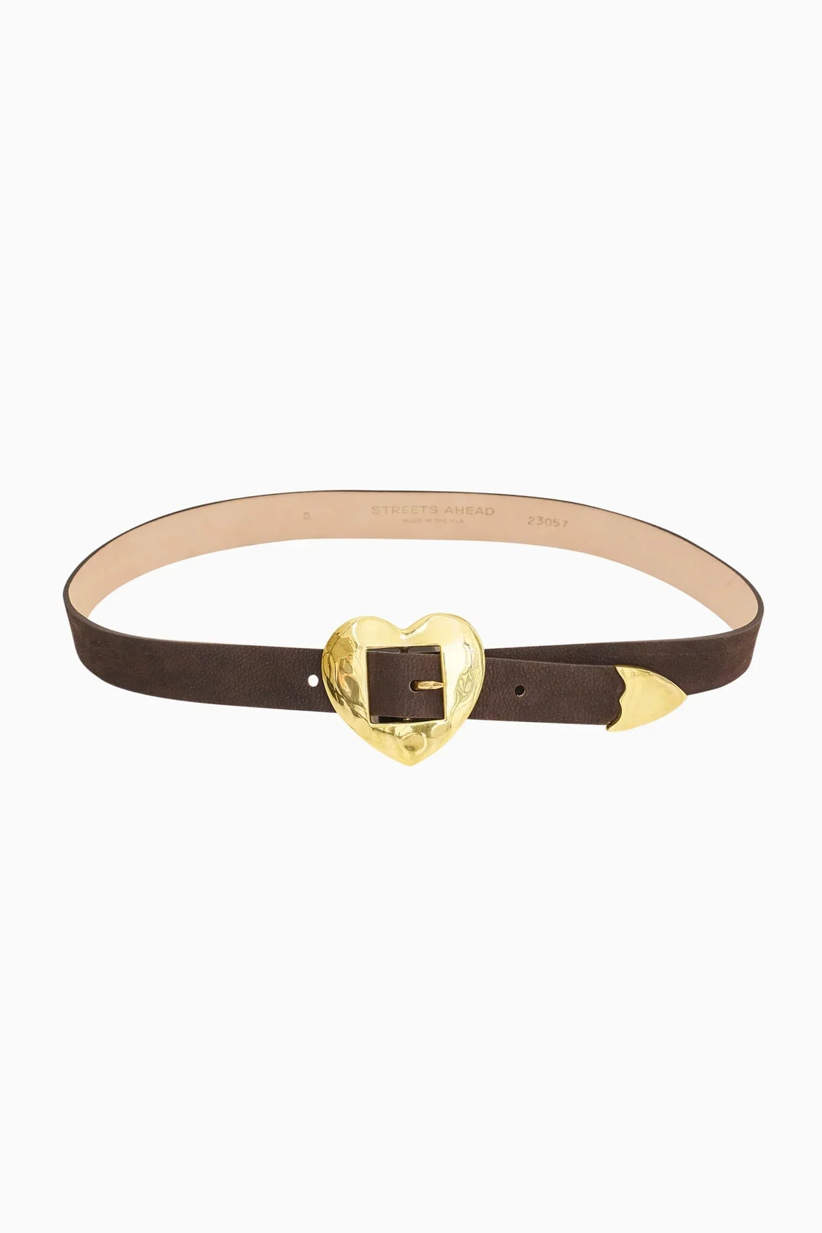 Streets Ahead Gold Heart Belt