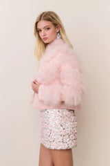 Curran Feather & Sequin Jacket