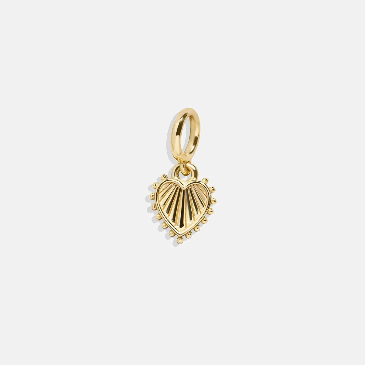 Heart Cluster Charm - Heart Gold