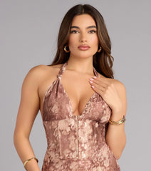 Soft Focus Nights Mesh Corset Mini Dress