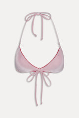 Amore Skimpy Velvet Bikini Top - Velvet Rose