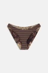 Catalina Reversible Bikini Bottom - Saddle Up
