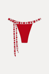 Coco Skimpy Bikini Bottom - Red Dottie