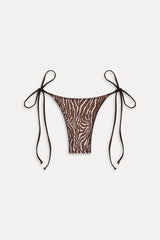 x Réalisation Par Divine Reversible Bikini Bottom - Python/Animal