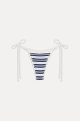 x JENNIE Divine Knit Bikini Bottom - Arctic Stripe