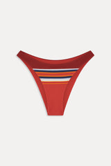 Dove Striped Bikini Bottom - Sandstone