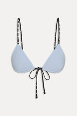 Elena Reversible Micro Bikini Top - Frost