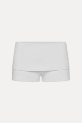 x JENNIE Eva Cotton Mini Shorts - Optic White