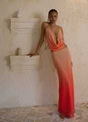 Feliciana Maxi Skirt - Sunset Ombre