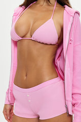 Belle Cheeky Swim Shorts- Blush