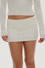 Briar Knit Mini Skort - Honeymoon