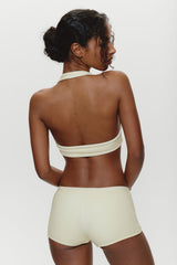 Caster Terry Cheeky Boy Shorts - Lemon