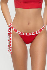 Coco Skimpy Bikini Bottom - Red Dottie
